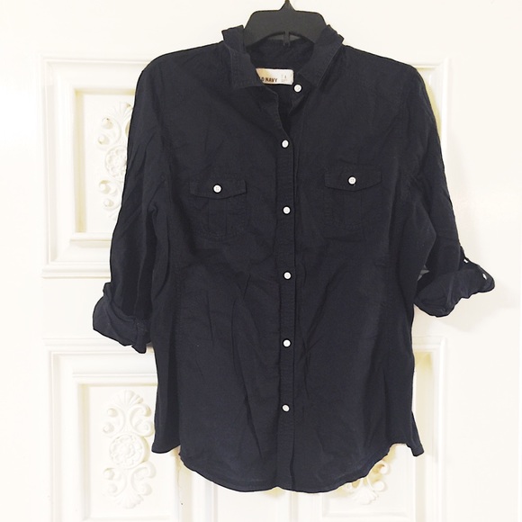 »—» Old Navy «—« Business_Casual Chic, Comfy & Cool Lightweight Button Down Top - Picture 3 of 14